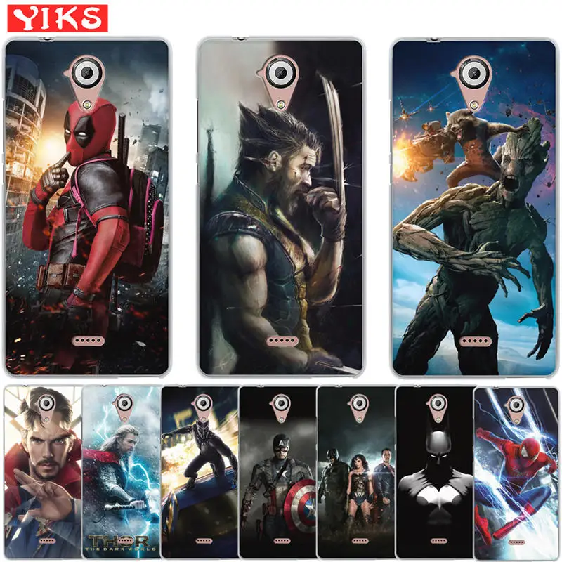 

Luxury Marvel Avengers Heroes Case For Wiko U Feel Lite Lenny 3 Cover For fundas Lenny 3 Soft TPU Capinha Etui Coque