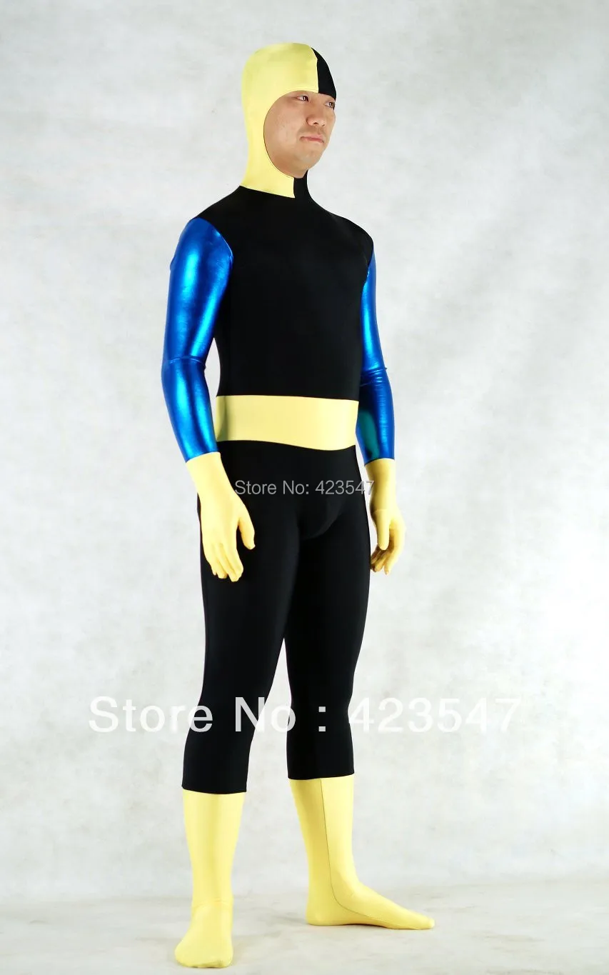 DC Comics Ravager Metallic & Spandex Superhero Costume Zentai Suits Halloween Party Costumes