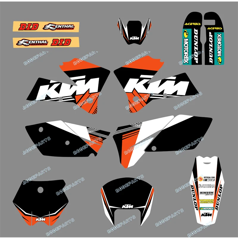 

Motorcycle Bike SX 125 250 380 400 520 Sticker Decal Graphics FOR KTM Motorcycle SX 125/250/380 /400/520 2005 2006
