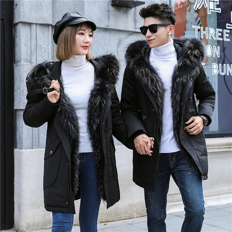Зимний мужской и wo мужской классический пуховик Мужская мода 90% белый утиный пух куртки повседневные уплотненные мужские парки Пальто