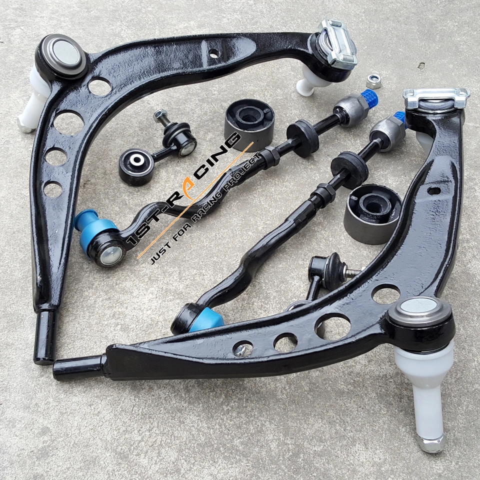 New Front Lower Control Arm Kit Tie Rods Bushings /& Sway Bar Links For Bmw E36