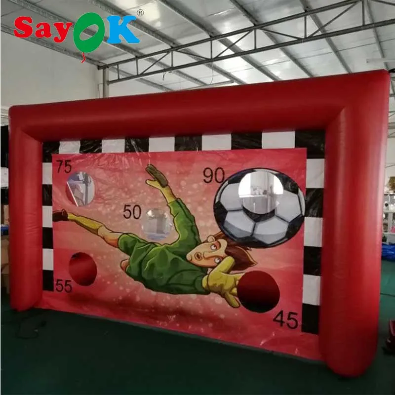 Sayok Commercial Portable Inflatable Football Dart Soccer Goal Target for Shooting Game | Игрушки и хобби
