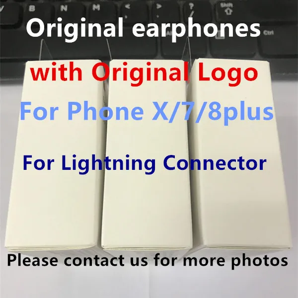 

10pcs/lot earphone original Quality headset in ear earphone with Remote Mic With Retail Packing For phone X 7/8 7/8plus e