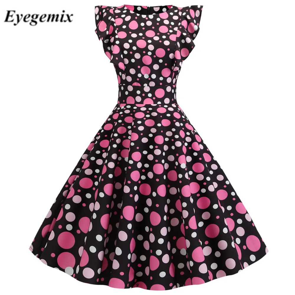 Женское летнее платье в стиле ретро 50 s 60 Robe Femme Rockabilly Pinup повседневные элегантные