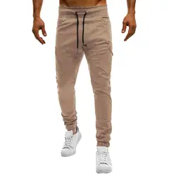 2019 новые модные мужские спортивные чистые цветная повязка повседневные свободные тренировочные брюки с полосой сбоку спортивные брюки
