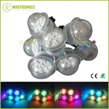 

Wholesale 200pcs WS2811 DC12V 36mm 9 LEDs Transparent Cover SMD 5050 rgb pixels LED Module String waterproof