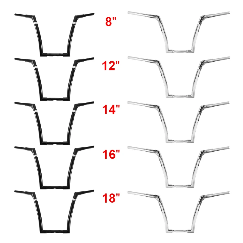 Мотоцикл " 12" 1" 16" 1" 1-1/4" регулируемая Ape вешалка руль для Harley Softail FLST FXST Dyna XL1200 XL883