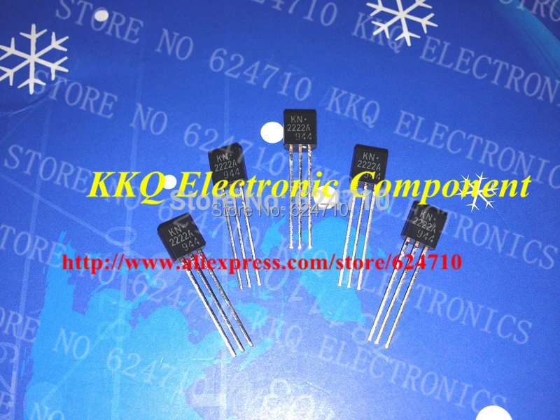 500 개 KN2222 KN2222A NPN 트랜지스터 TO 92 원래 Triode 중 트랜지스터 저전력 트랜지스터|power ...