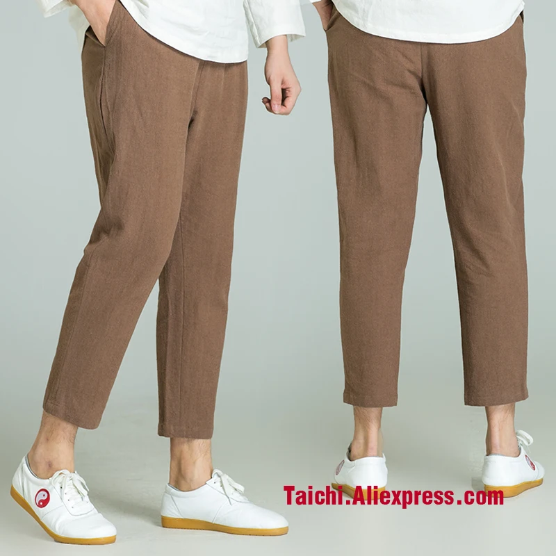 

Handmade Linen Pants trousers Kung Fu martial Art Pants Chinese Stlye