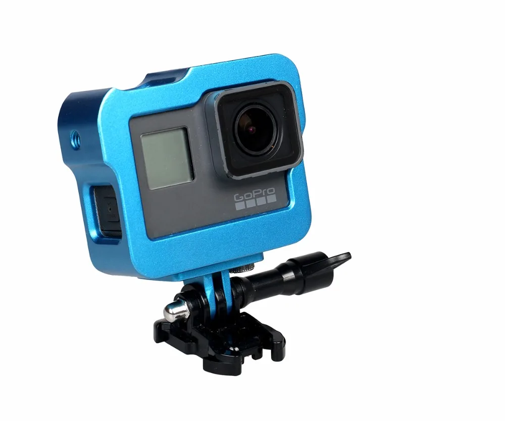 

Gopro5 Accessories Aluminum Alloy Frame Case Protective Frame Housing Case with Mount Base Long Screw and lens cover For Gopro 5