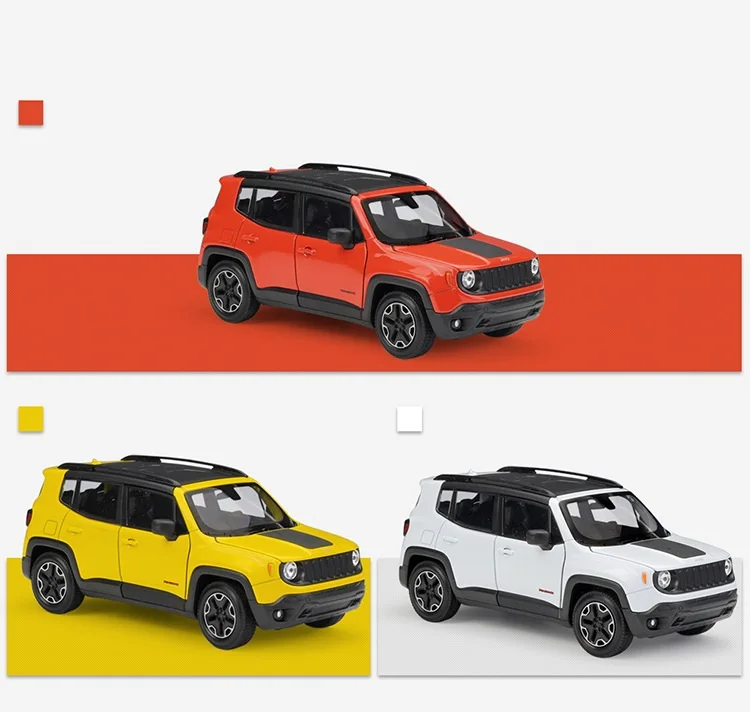 

Welly 1:24 Jeep Renegade Trailhawk SUV Diecast Model Car