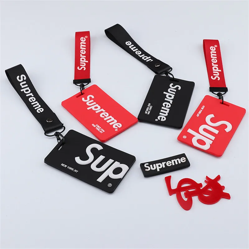 

2019 Tidal Fashion Brand High Quality Siloxane Key Chain Male And Female Fashion Cards Cover Keychain
