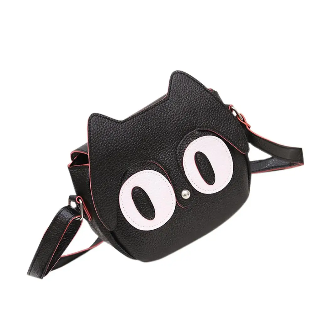 

Yfashion Cute Cartoon Cat Women Bag Small Over Shoulder Handbags Lady PU Leather Crossbody Bags Baby Girl Mini Phone Handbag