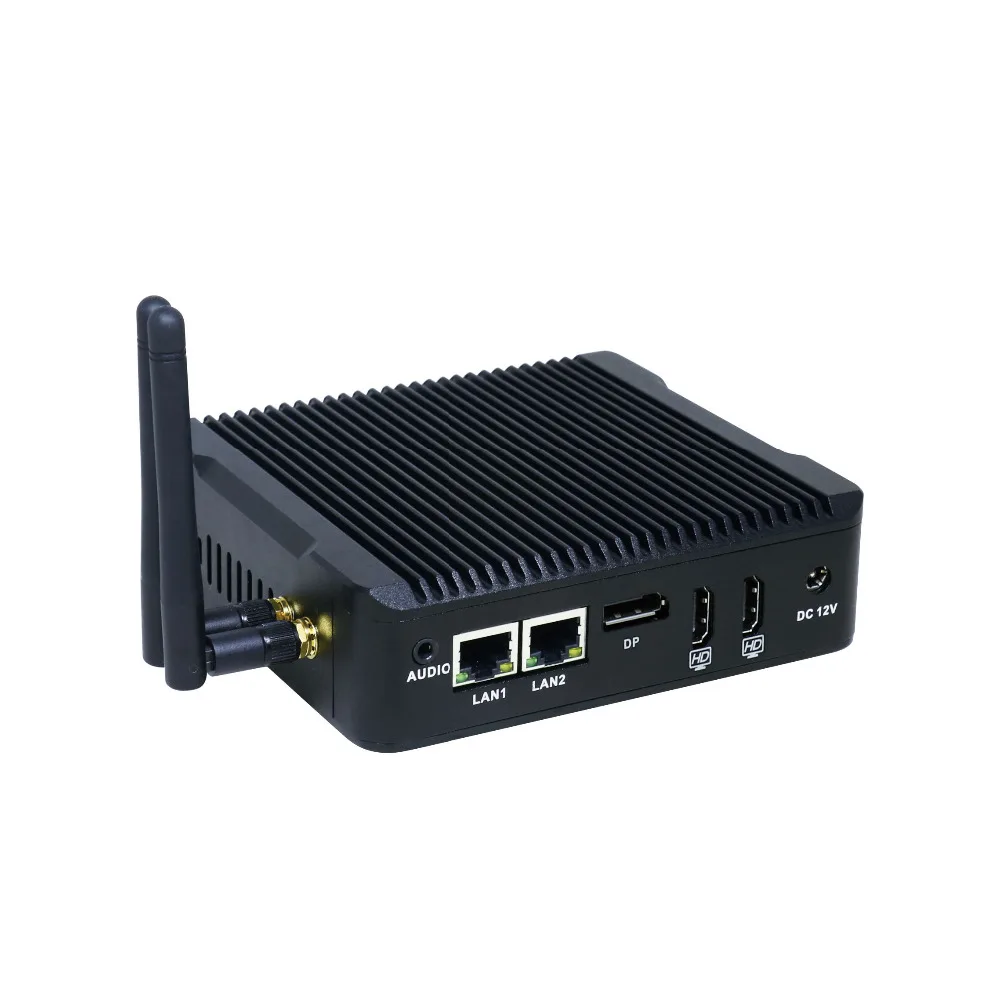 Быстрая доставка Мини компьютер Intel celeron J3160 четырехъядерный двойной ethernet