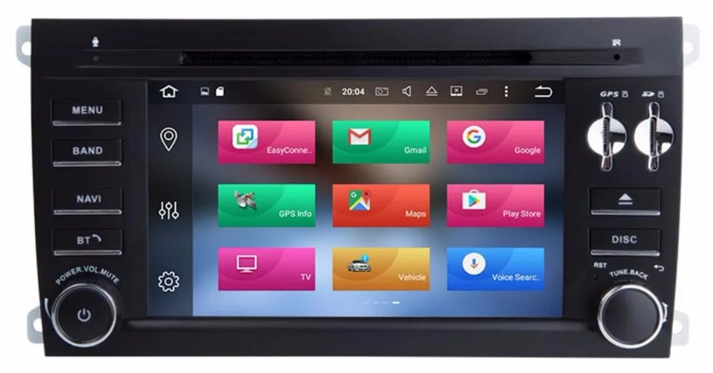 Discount 4GB RAM Android 8.0 Car DVD Player for Porsche Cayenne 2003 2004 2005 2006 2007 2008 2009 2010 with GPS BT Wifi Radio 3G 4G OBD 2