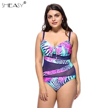 Высокое качество Ретро размера плюс сексуальный слитный купальник женский купальник Женская пляжная одежда сплошной пуш-ап большая грудь купальный костюм