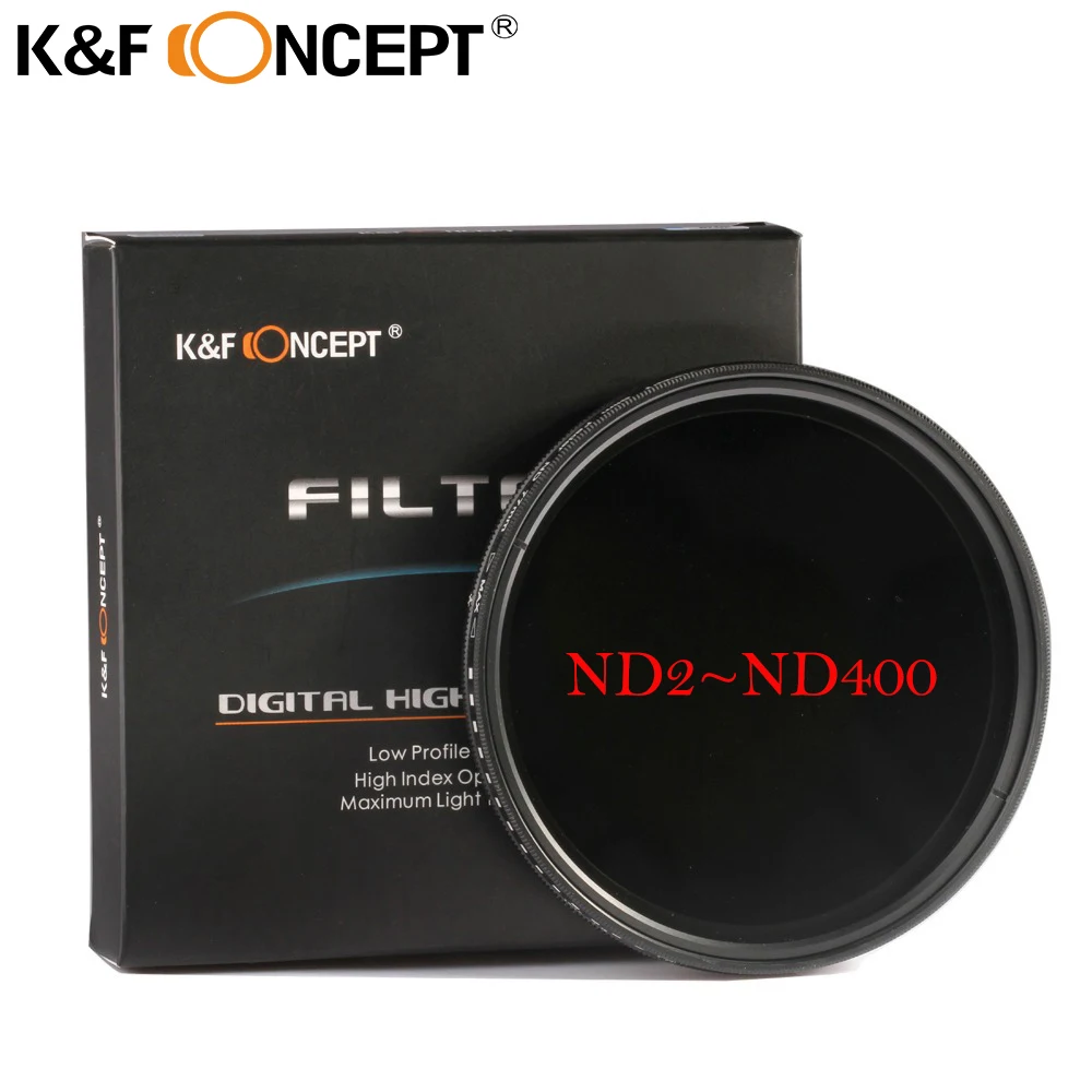 Prix pour K & F CONCEPT 72mm Mince Densité Neutre Variable Fader ND2 ~ ND400 Réglable ND Lentille Filtre + Microfibre Chiffon de nettoyage Prix pour K & F CONCEPT 72mm Mince Densité Neutre Variable Fader ND2 ~ ND400 Réglable ND Lentille Filtre + Microfibre Chiffon de nettoyage
