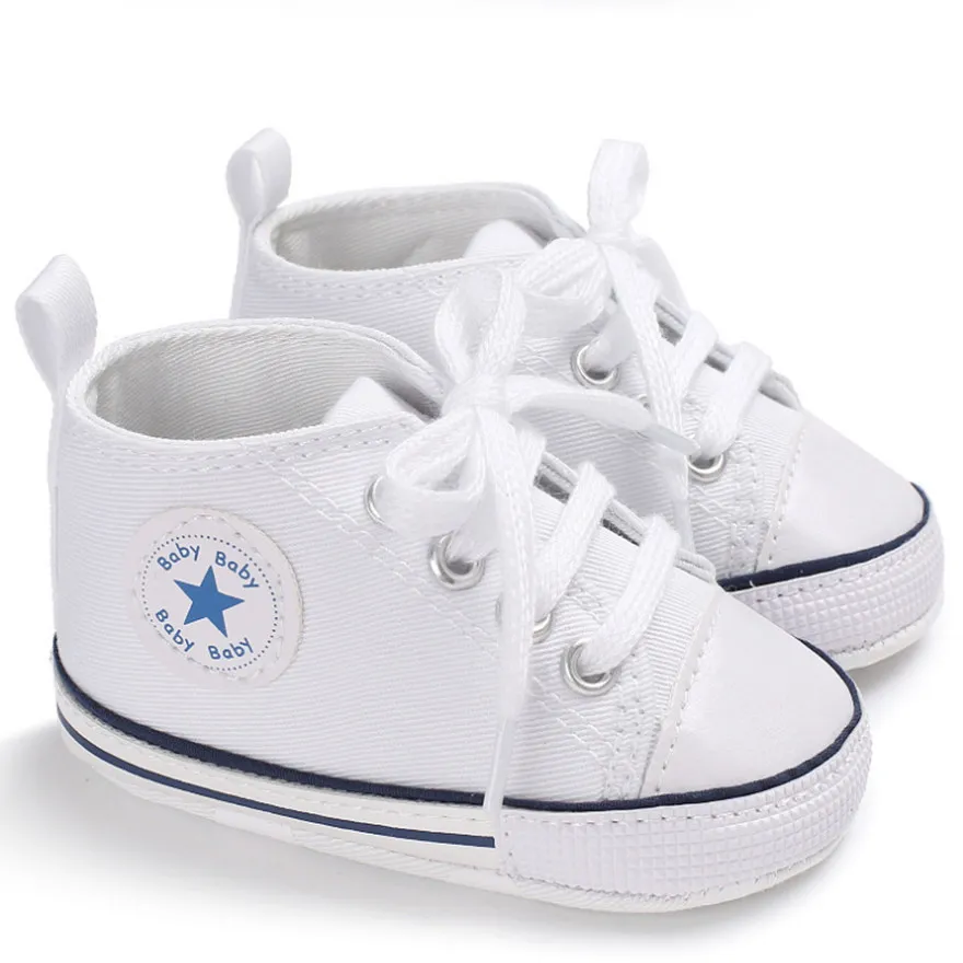 

New Fashion Boy Girl Baby Shoes Children's Sneakers Skid-Proof Bottom Baby Canvas Shoes Toddler Prewalkers Family Newborn Shoes