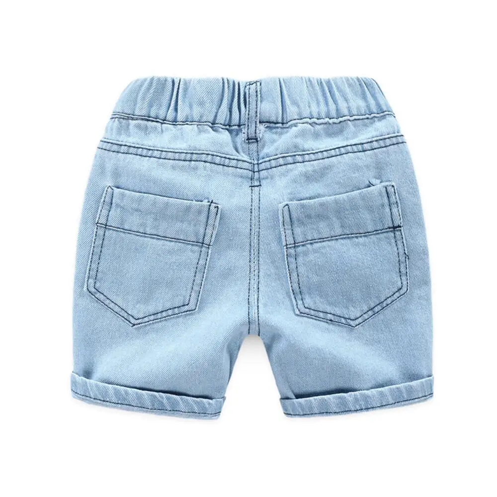 Летние джинсовые шорты для маленьких мальчиков модные детские джинсы с дырками повседневные ковбойские шорты для мальчиков в Корейском стиле для детей 2, 3, 4, 5, 6, 7, 8 лет