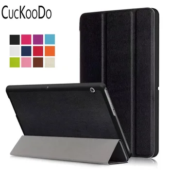 

CucKooDo 100Pcs/lot Slim-Fit Leather Smart Stand Cover with Auto Wake/Sleep Function For HUAWEI MediaPad T3 10.0 inch