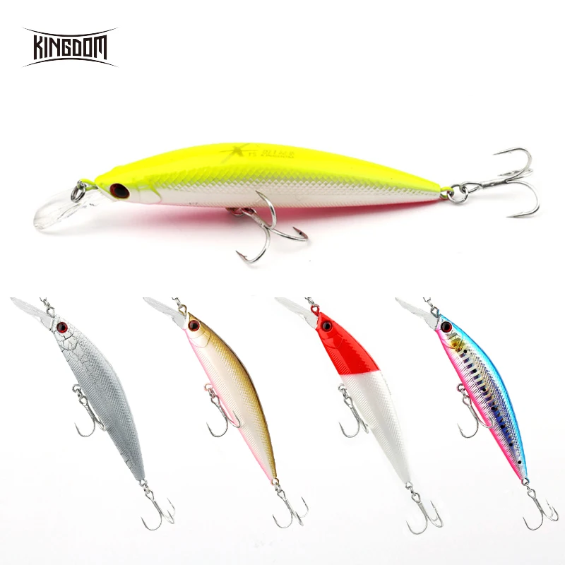  Kingdom Fishing Lure Jerkbait Minnow 90mm 11g/26g Hard Bait Plastic Lip For Saltwater Wobblers Hard