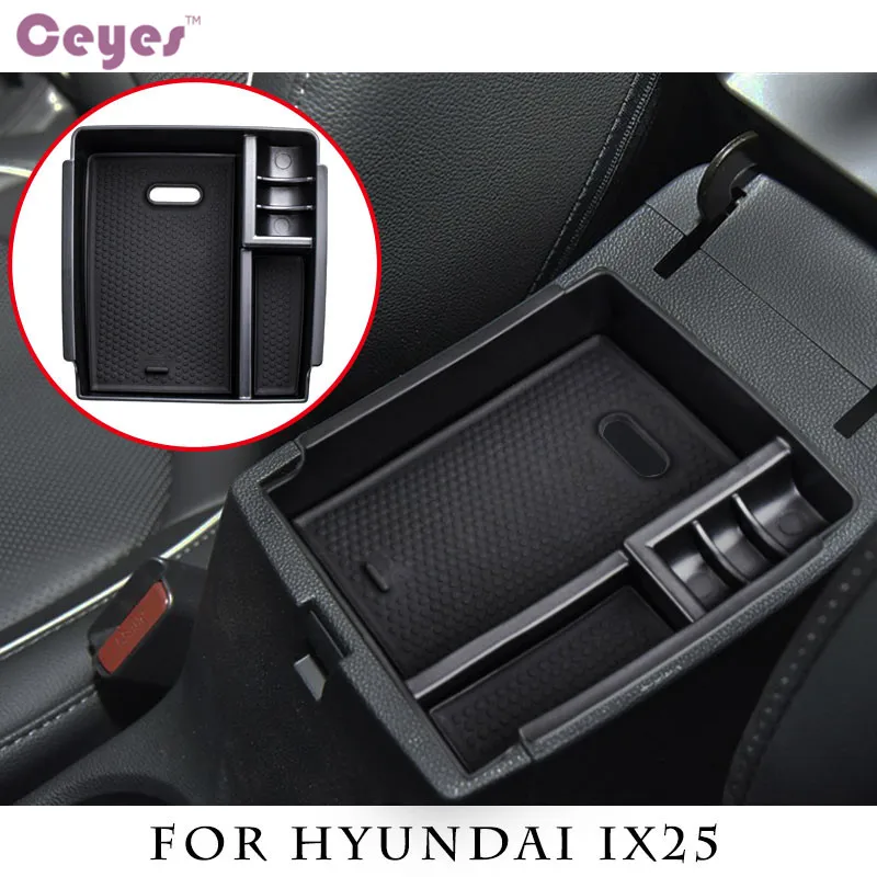 

Ceyes Car Styling Car Central Armrest Storage Box Case For Hyundai Creta IX25 Auto Glove Holder Container Organizer Car-Styling