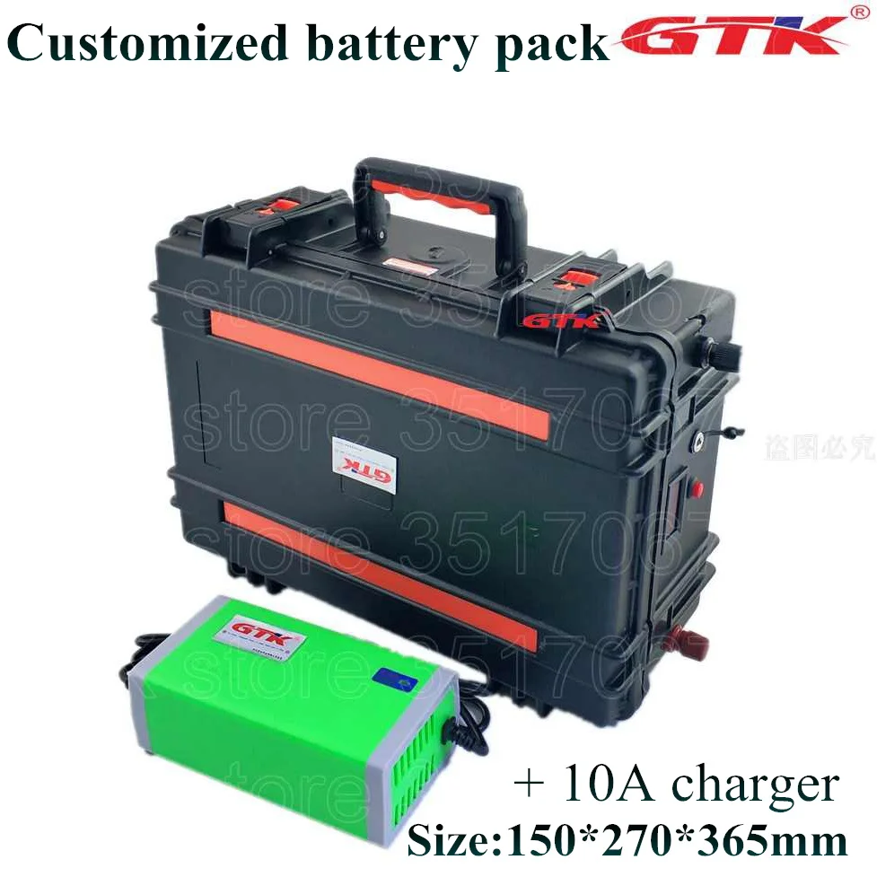 Suitcase Lifepo4 12v 100Ah battery pack IP67 box ABS Not lead acid
