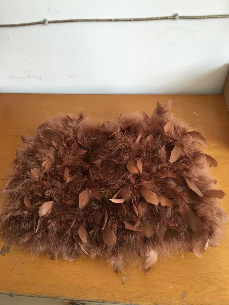 natural real turkey fur skirt for women (4).JPG
