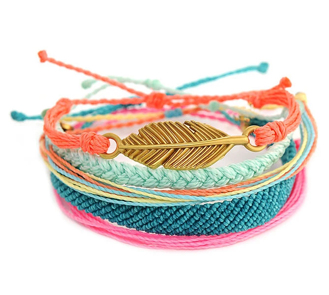 bohemian summer boho pulseras mujer moda 2019 armband wax string Bracelet c...