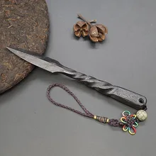 Винтажный чайный нож Longquan, украшение, ручная работа, стальная игла, китайский чайный набор кунг-фу, аксессуары, инструмент для резки Pu Er