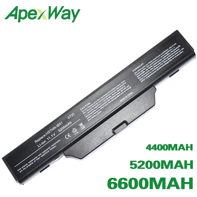 ApexWay 6 ячеек аккумулятора для hp 550 6720s 6730s 6735s 6820s 6830s для COMPAQ 511 610 615 451085-141 451086-121 451086-161