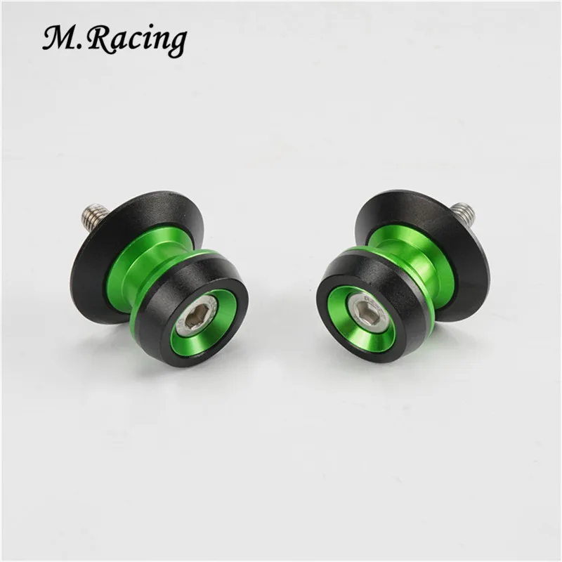 

10MM CNC Universal Motorcycle Swingarm Spools Slider For Z800 ZX-10R ZX-6R ZX636 ZX-12R ZX-9R ZZR1400 ZX14R ZX1400