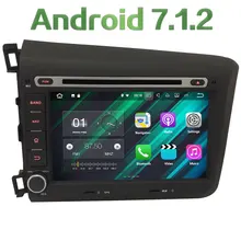2GB RAM 8” Android 7.1 Quad Core 4G WiFi DAB+ Multimedia Car DVD Player Radio Stereo GPS Screen Navi For Honda CIVIC 2012 2013