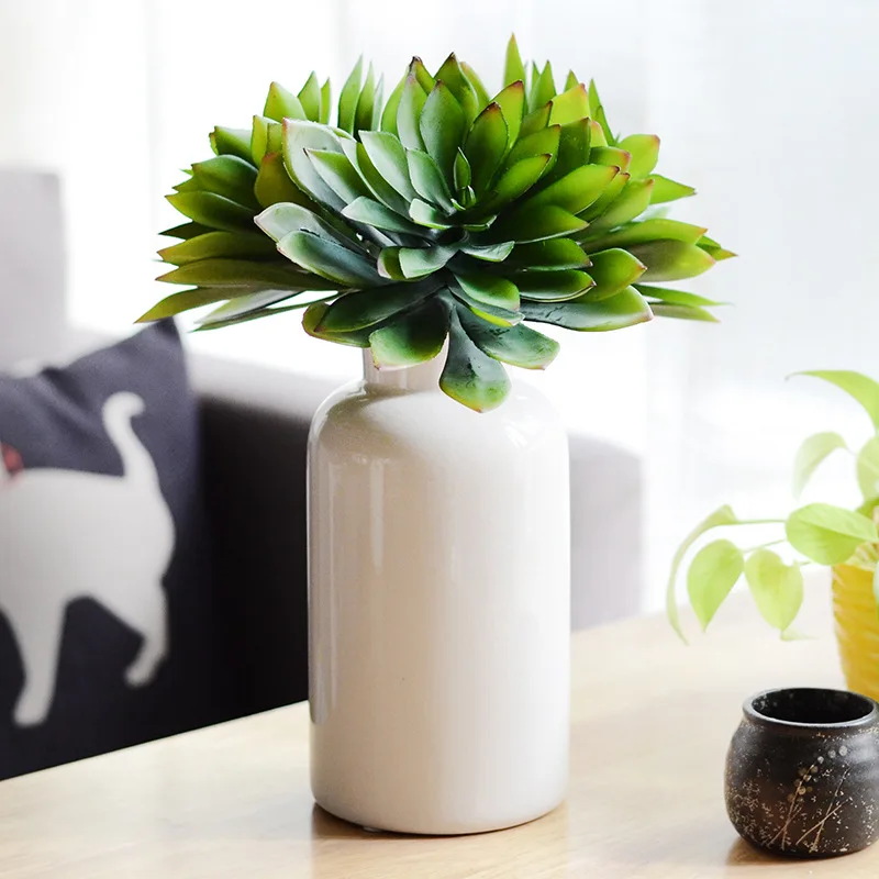 

1 PCS Large Lotus Artificial Plant Simulation Succulents Plastic Plant Fake Flower Wedding Party Home Garden Decoration