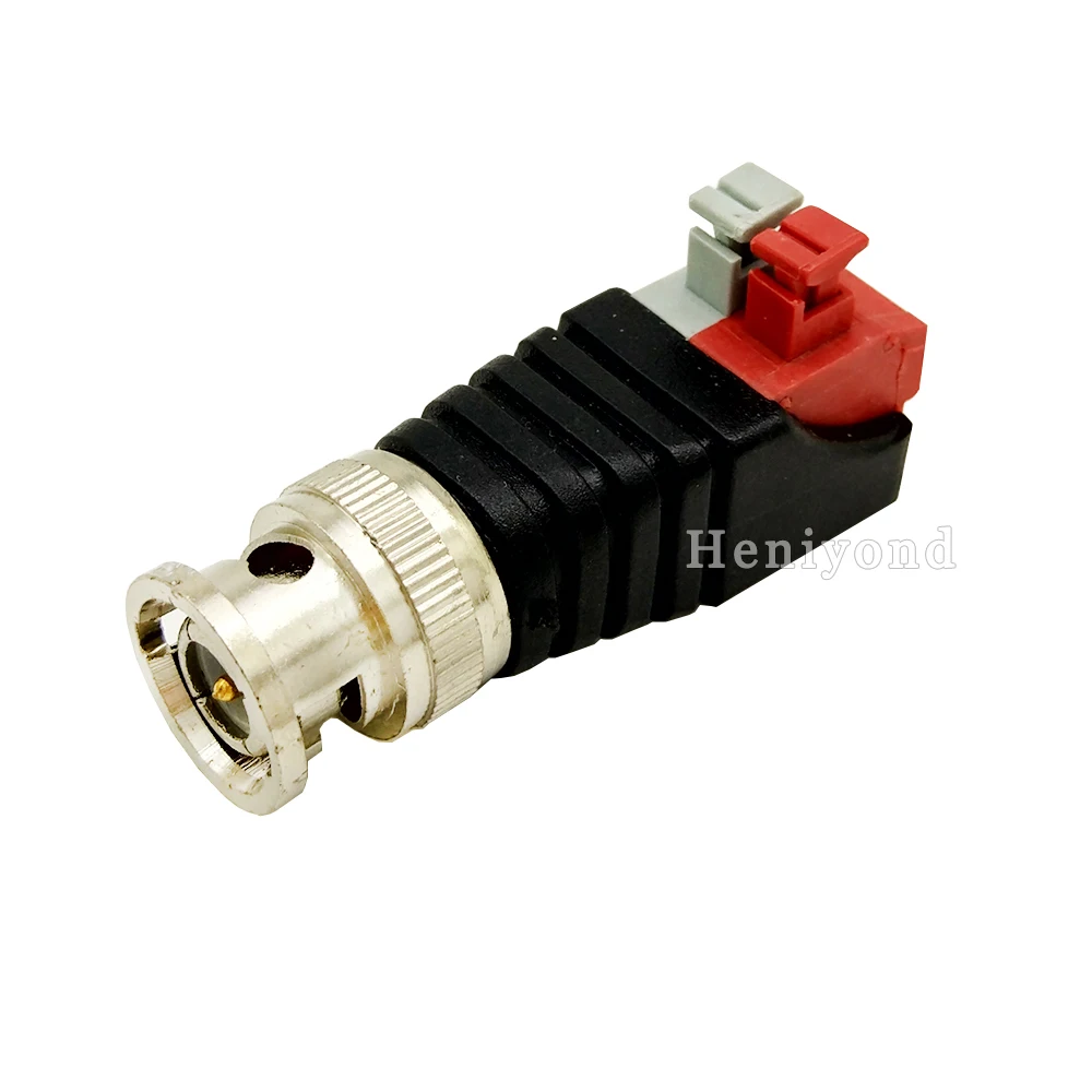 10Pcs/lot Coax CAT5 To Camera CCTV BNC UTP Video Balun Push Type Connector Adapter BNC Plug Accessories For CCTV Camera System 10Pcs/lot Coax CAT5 To Camera CCTV BNC UTP Video Balun Push Type Connector Adapter BNC Plug Accessories For CCTV Camera System