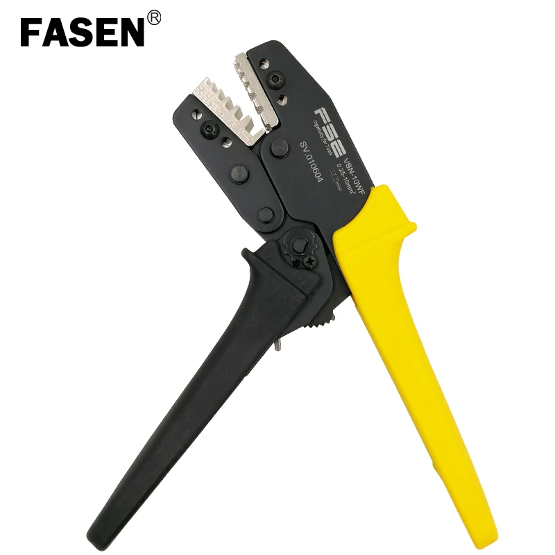 FASEN VSN-10WF обжимные плоскогубцы 0,25-10 мм2 23-7AWG для изолированных неизолированных наконечников трубные клеммы высокоточные фирменные инструменты