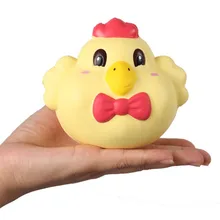 Cute 10cm Squishy Little Yellow Chicken Squeeze Slow Rising Fun Toy Gift Phone Strap Decor Christmas Funny Gift P15
