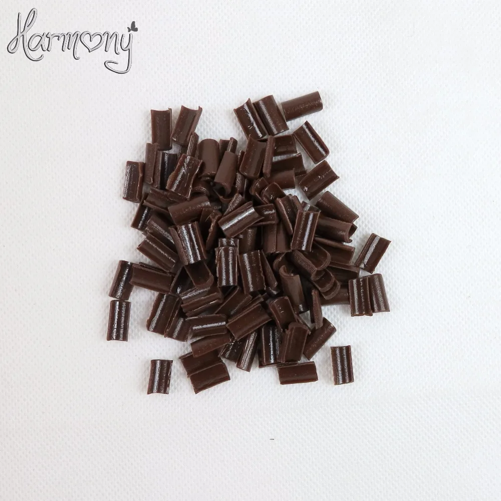 100pcs Keratin glue nail Nail Tip Keratin U-Shaped Fusion Chips Glue Nail Tip for hair extension