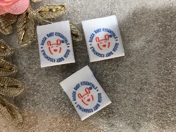 

1000pcs/lot Custom Logo / Custom Design Garment Clothing Tag / Woven Label / main label / damask label
