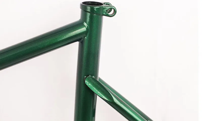 Top Fixed Gear Bike frame 57cm steel bike frame restoring Gold plating road bike 700C frame Include seatpost ,stem ,BB 5 Top Fixed Gear Bike frame 57cm steel bike frame restoring Gold plating road bike 700C frame Include seatpost ,stem ,BB 5