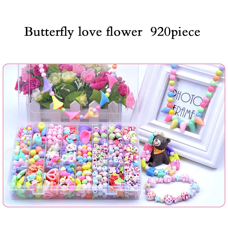 

24 Grids Creative DIY Children Beads Handcraft Candy Color Bracelet Accessories Acrylic Making Bracelet&Bangles Gift Jewelry
