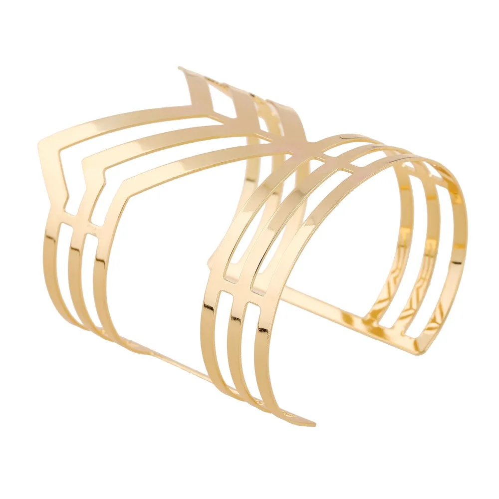 19 Designs Simple Geometric Style Pop Punk Metal Bracelet Bangles - Jbr2*