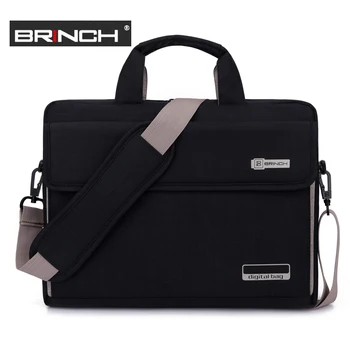 

Big Capacity Nylon 13.3 14 15.6 Inch Laptop Handbag Black Shoulder Bag Protective Case Cover For Macbook Pro Air Reina Hp Sony