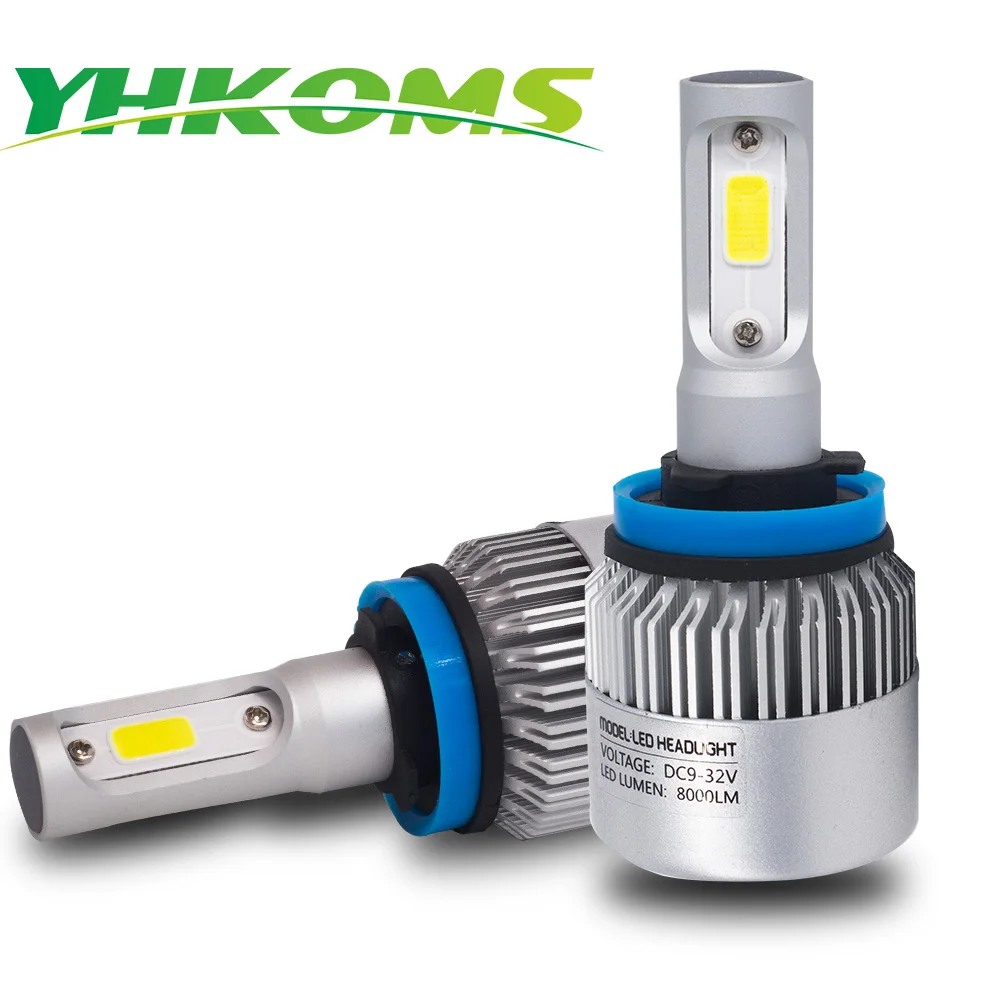 YHKOMS H4 H7 светодиодный светильник H11 H8 H1 H3 H9 H13 9004 9005 9006 880 881 H27 Автомобильный лампы