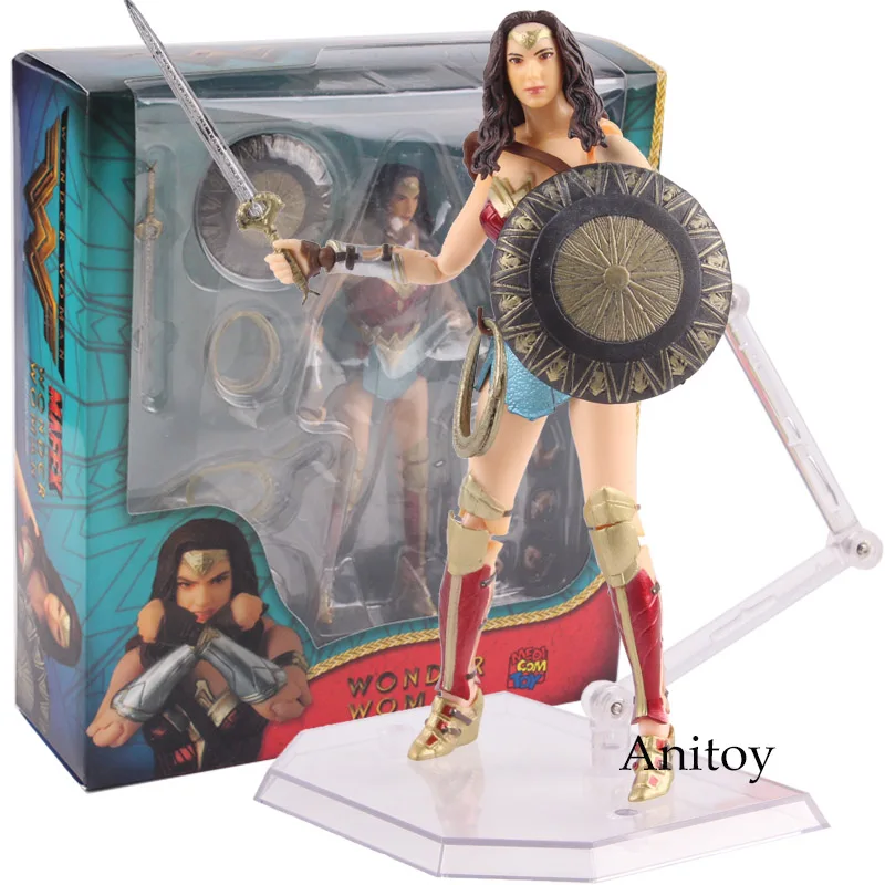 DC Comics игрушки Wonder Woman рисунок MAFEX фигурку Медиком игрушки no.048 ПВХ Wonder Woman комикс игрушки Коллекционная модель кукла