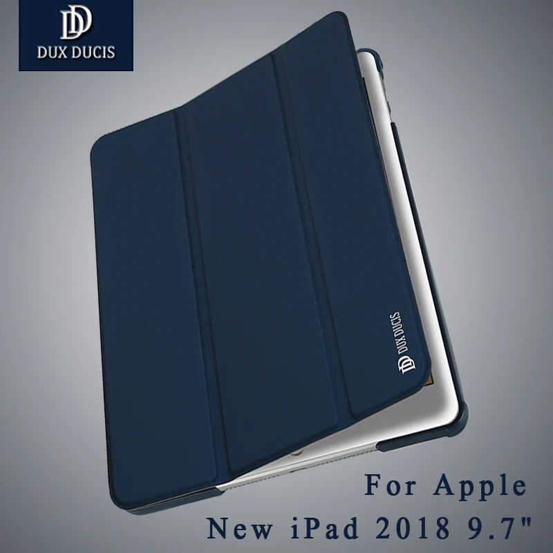 

For Apple iPad 2018 Case 9.7" DUX DUCIS Leather Smart Flip Cover Stand For iPad 2018 Case Coque For iPad 9.7 " Cases Auto Sleep