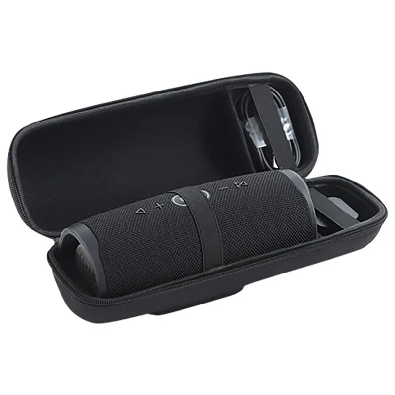 Super Convenient Black Hard Travel Shoulder Bag Storage Case Cover ForJBL Charge 4 Bluetooth Speaker with Strap Key Chain 40MAY804