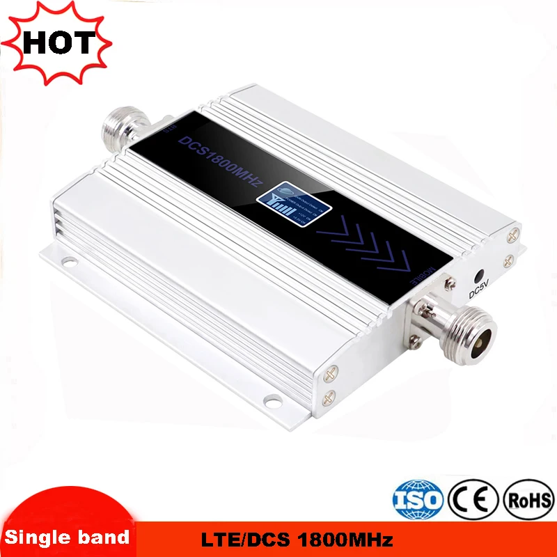 Gsm Lte 1800 усилитель ЖК-дисплей 70dB усиление 2g 4g LTE сотовый телефон усилитель DCS 1800 MHz Мобильный телефон усилитель сигнала Gsm