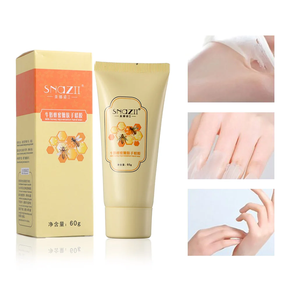 Natural Honey Milk Hand Scrub Repair Paraffin Baths Whitening