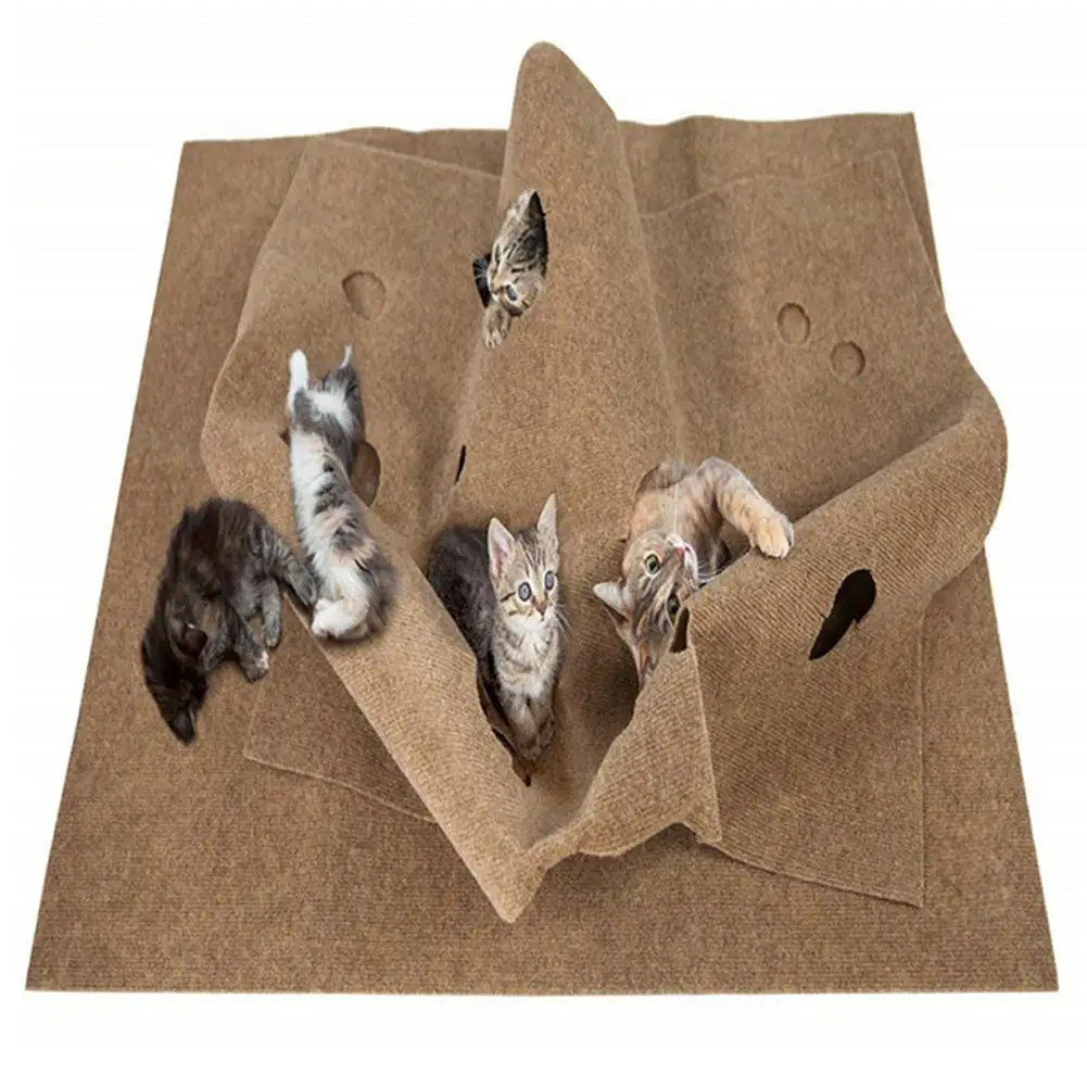 Unique Cat Toy For Pet Training Mat Cat Agility Training Mat Cat Biting Pad Squirrels Rabbits Tunnel Cat Supplies